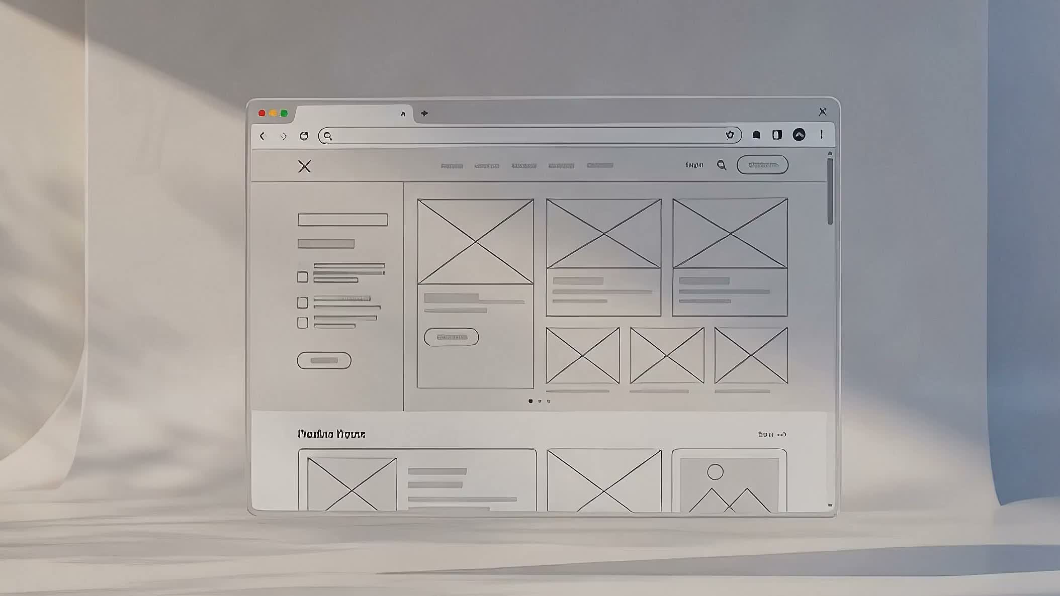 The starting wireframe